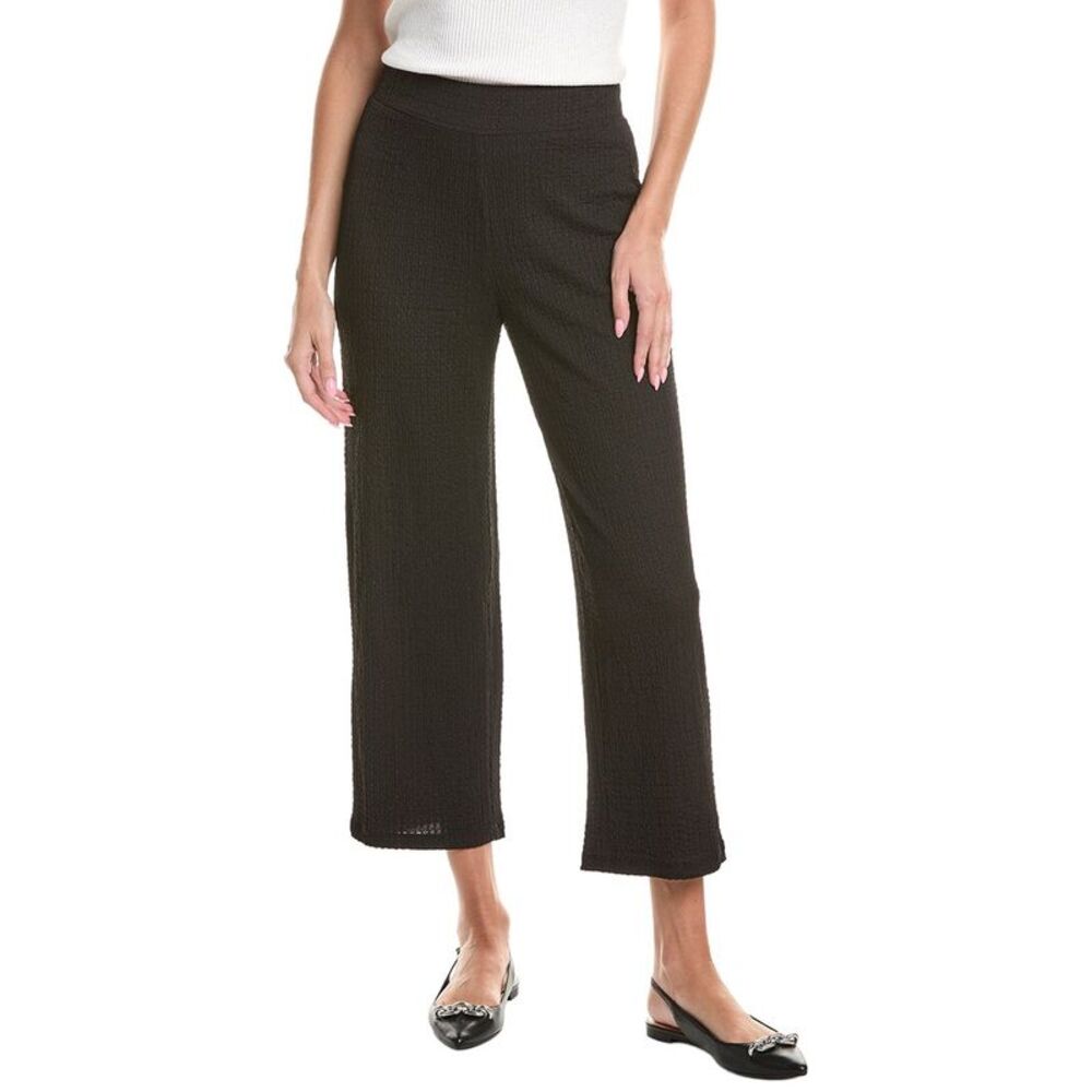 Jones New York Womens Wide Leg Crop Pant, Black